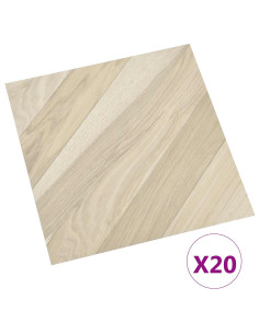 Plance per Pavimentazione Autoadesiva 30,5 x 30,5 cm 20 pcs PVC 2