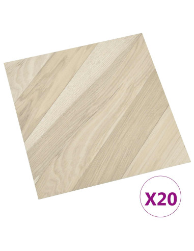 Plance per Pavimentazione Autoadesiva 30,5 x 30,5 cm 20 pcs PVC