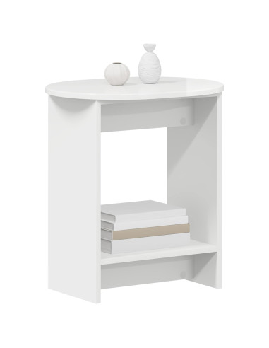Tavolo laterale Bianco Lucido 50 x 39,5 x 55 cm