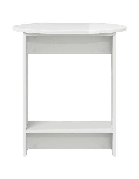 Tavolo laterale Bianco Lucido 50 x 39,5 x 55 cm