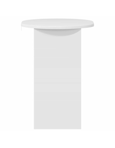 Tavolo laterale Bianco Lucido 50 x 39,5 x 55 cm