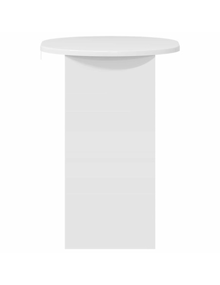Tavolo laterale Bianco Lucido 50 x 39,5 x 55 cm