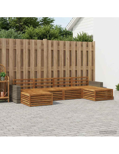 Set divani 6 pcs Legno di Acacia Massello
