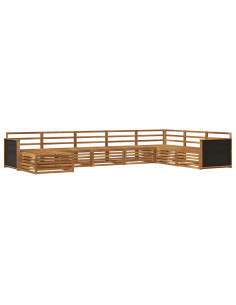 Set di divani da esterno 8 pcs Naturale