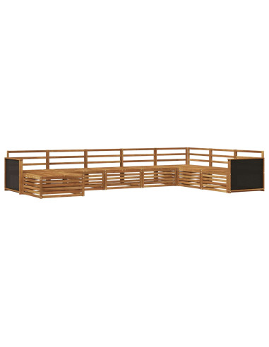 Set di divani da esterno 8 pcs Naturale
