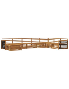 Set di divani da esterno 8 pcs Naturale