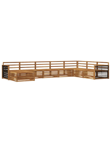 Set di divani da esterno 8 pcs Naturale