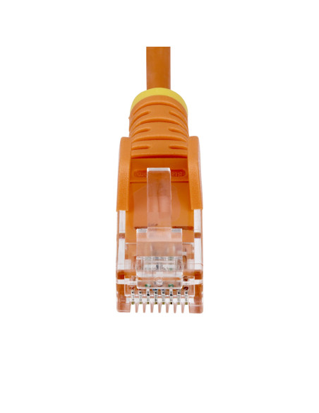 StarTech.com Cavo Ethernet CAT6 Arancione da 1,5m Patch UTP con Plug RJ45 Antigroviglio e Rilievi di Trazione, Cavo Lan Slim in 