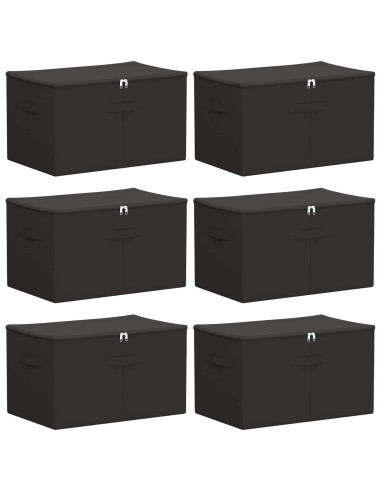 Scatola di Stoccaggio 6 pcs Antracite 60 x 43 x 35 cm