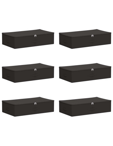 Scatola di Stoccaggio 6 pcs Antracite 70 x 40 x 18 cm