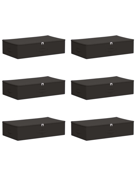 Scatola di Stoccaggio 6 pcs Antracite 70 x 40 x 18 cm