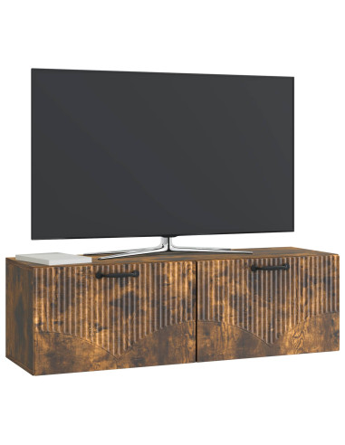 Mobile Porta TV da Muro Rovere Fumo 98 x 31 x 30 cm