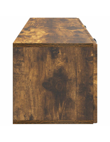 Mobile Porta TV da Muro Rovere Fumo 98 x 31 x 30 cm
