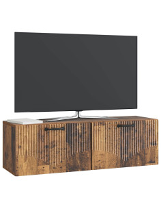 Mobile Porta TV da Muro Legno antico 98 x 31 x 30 cm 2