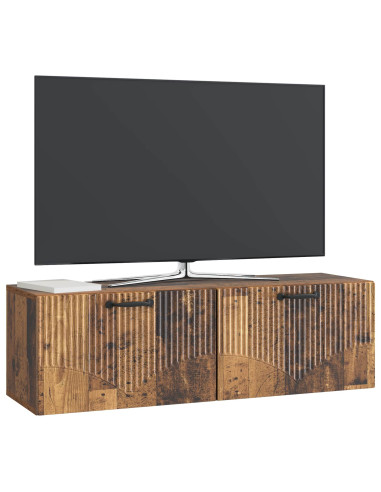Mobile Porta TV da Muro Legno antico 98 x 31 x 30 cm