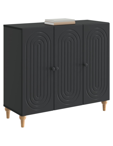 Credenza Nero 89 x 34,5 x 80 cm Legno ingegnerizzato