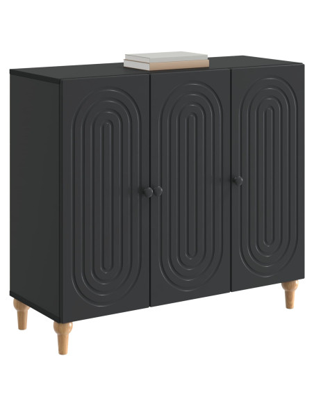 Credenza Nero 89 x 34,5 x 80 cm Legno ingegnerizzato