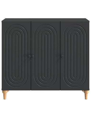 Credenza Nero 89 x 34,5 x 80 cm Legno ingegnerizzato