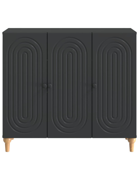 Credenza Nero 89 x 34,5 x 80 cm Legno ingegnerizzato