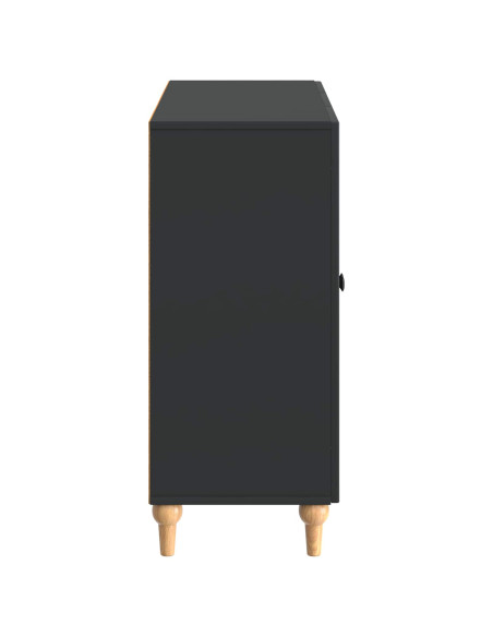 Credenza Nero 89 x 34,5 x 80 cm Legno ingegnerizzato