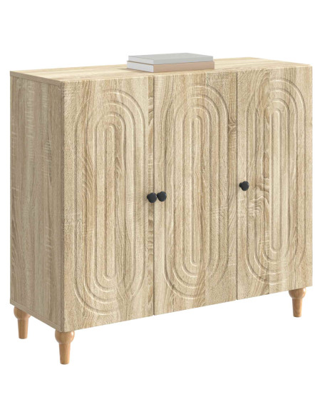 Credenza Rovere Sonoma 89 x 34,5 x 80 cm Legno ingegnerizzato