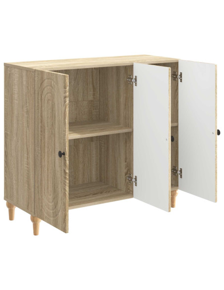Credenza Rovere Sonoma 89 x 34,5 x 80 cm Legno ingegnerizzato