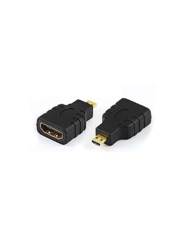 ADATTATORE MICRO HDMI-HDMI M/F BK F19PIN ADJ