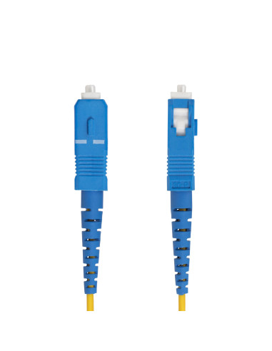 StarTech.com Cavo in fibra ottica simplex monomodale OS2 da LC a SC (UPC) da 3m, 9/125µm, 40G/100G, Insensibile alla piegatura,