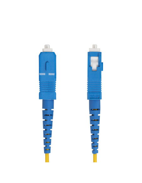 StarTech.com Cavo in fibra ottica simplex monomodale OS2 da LC a SC (UPC) da 3m, 9/125µm, 40G/100G, Insensibile alla piegatura,