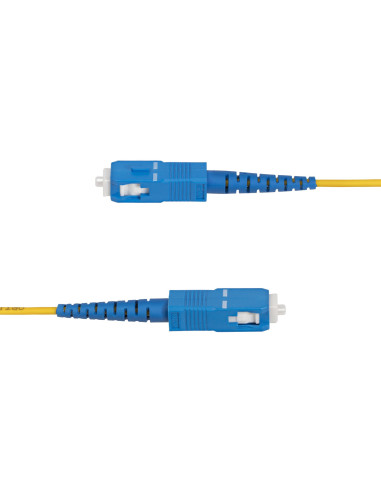 StarTech.com Cavo in fibra ottica simplex monomodale OS2 da LC a SC (UPC) da 3m, 9/125µm, 40G/100G, Insensibile alla piegatura,