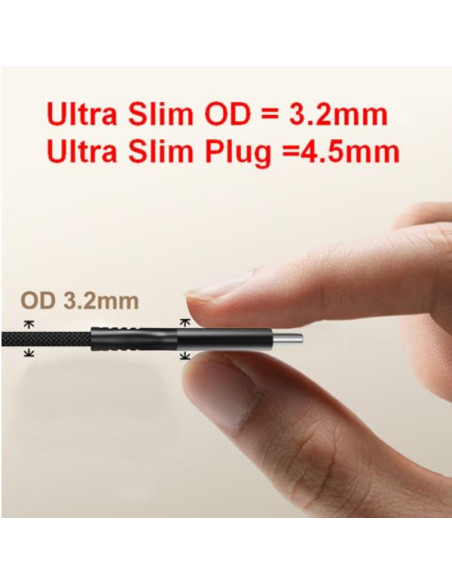 USB 4 ULTRA SLIM C TO C CABLE 1.2M