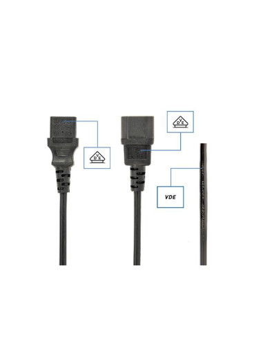 CAVO VDE C13 C14 10A 1 8MT