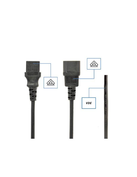 CAVO VDE C13 C14 10A 1 8MT