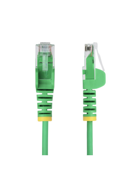 StarTech.com Cavo Ethernet CAT6 Verde da 3m Patch UTP con Plug RJ45 Antigroviglio e Rilievi di Trazione, Cavo Lan Slim in Rame P