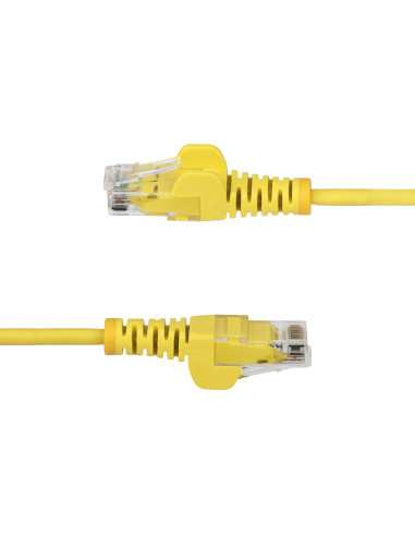 StarTech.com Cavo Ethernet CAT6 Giallo da 3m Patch UTP con Plug RJ45 Antigroviglio e Rilievi di Trazione, Cavo Lan Slim in Rame 