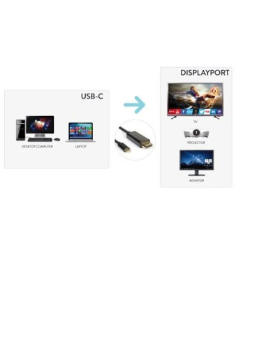 CAVO USB TIPO C TO DP 4K 2K