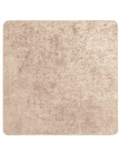Runner Tappeto MARSA Beige 100 x 100 cm Poliestere e PVC 2