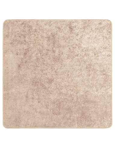 Runner Tappeto MARSA Beige 100 x 100 cm Poliestere e PVC