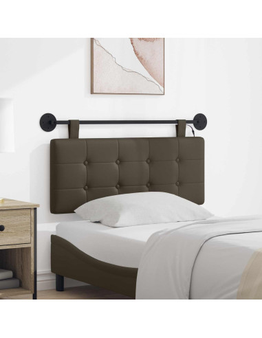 Testiera sospesa Con luce LED Grigio Similpelle