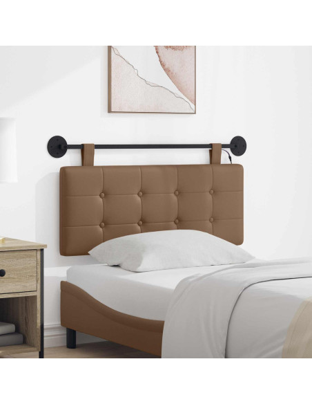 Testiera sospesa Con luce LED Cappuccino Similpelle