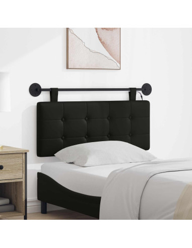 Testiera sospesa Con luce LED Nero Similpelle