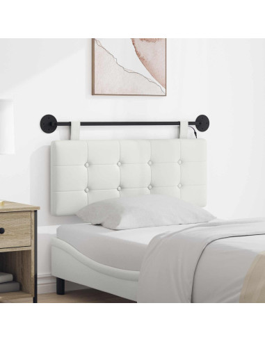 Testiera sospesa Con luce LED Bianco Similpelle