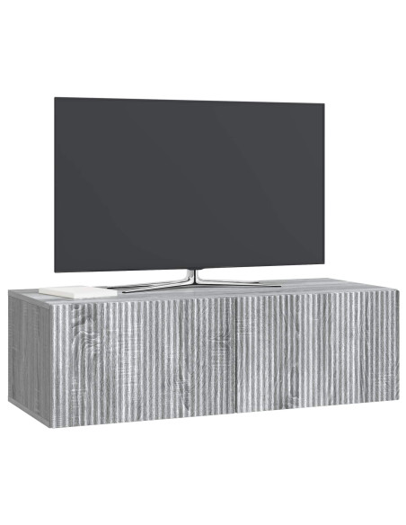 Mobile Porta TV da Muro Grigio Sonoma 98 x 41 x 30 cm