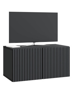 Mobile Porta TV da Muro Nero 59,5 x 31 x 30 cm 2