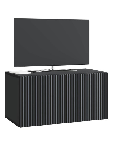 Mobile Porta TV da Muro Nero 59,5 x 31 x 30 cm