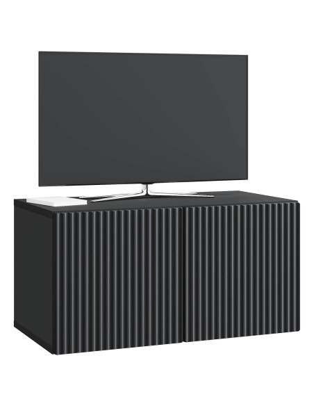 Mobile Porta TV da Muro Nero 59,5 x 31 x 30 cm