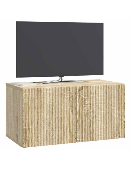 Mobile Porta TV da Muro Rovere Sonoma 59,5 x 31 x 30 cm
