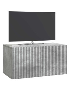 Mobile Porta TV da Muro Grigio Cemento 59,5 x 31 x 30 cm 2