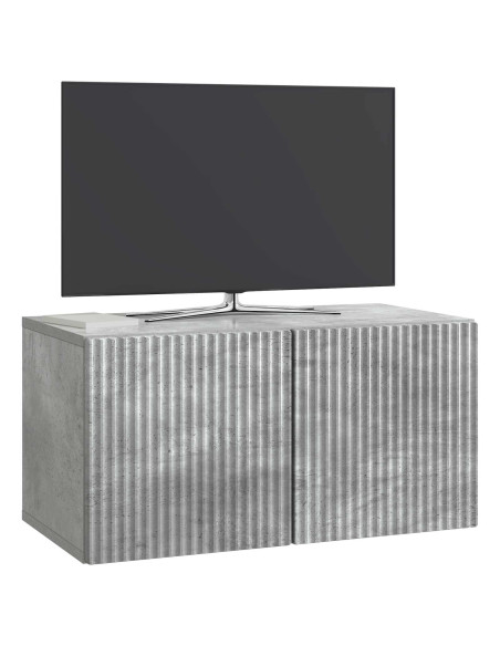 Mobile Porta TV da Muro Grigio Cemento 59,5 x 31 x 30 cm