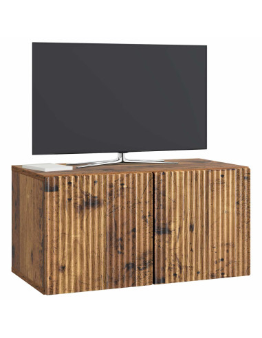 Mobile Porta TV da Muro Legno antico 59,5 x 31 x 30 cm